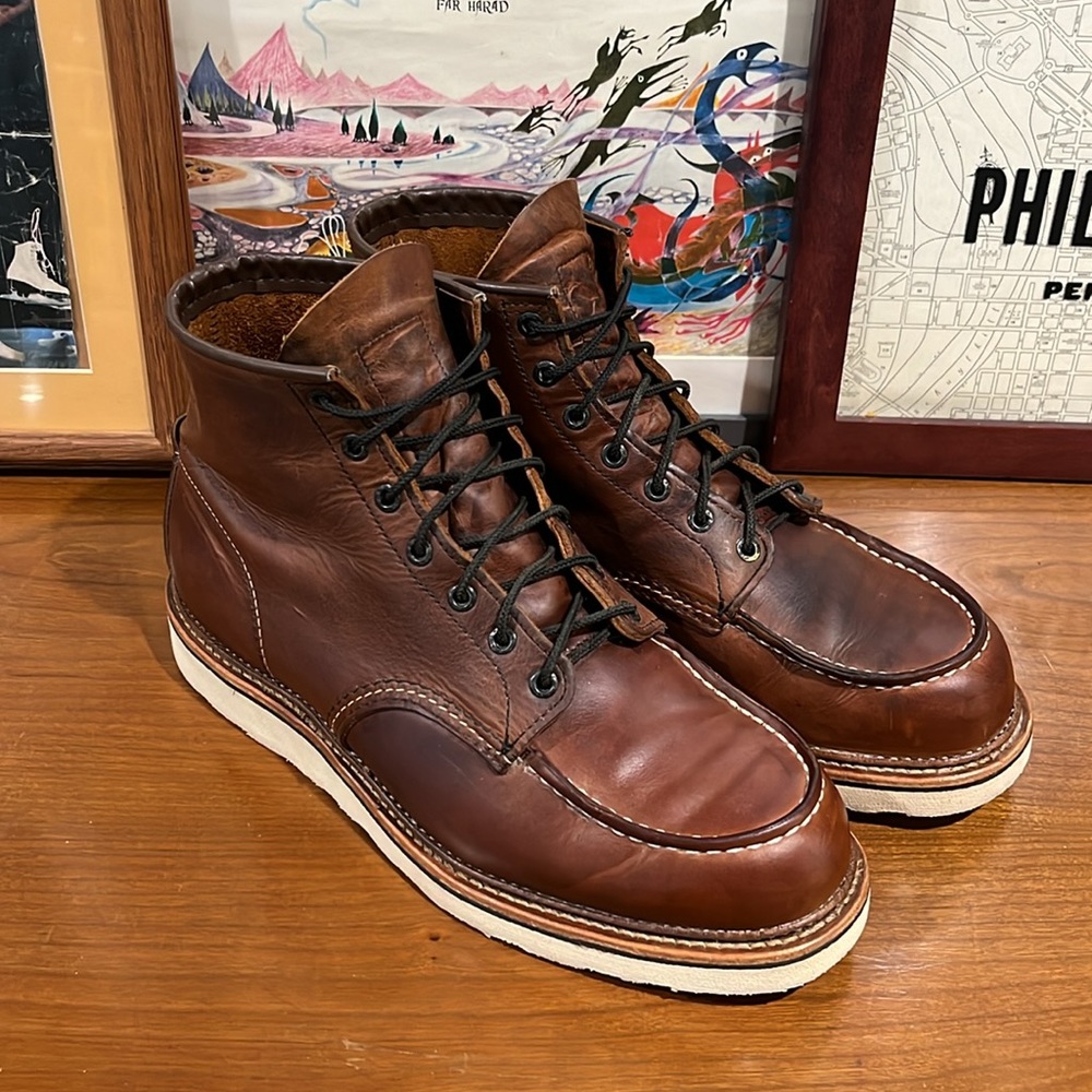 LIKE NEW Red Wing Heritage Moc Toe 1907 Boots w/ Insole - Made in USA